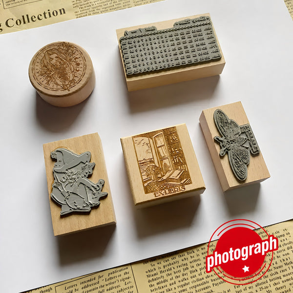 Wooden Custom Logo Stamp