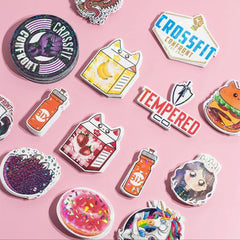 Custom die-cut stickers in many shapes and designs, contour-cut to your artwork