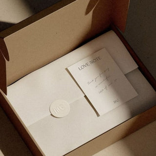 Embossed cards and labels in a gift box — Pakvel