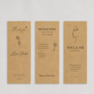 Rectangle kraft paper labels for candles and packaging — Pakvel