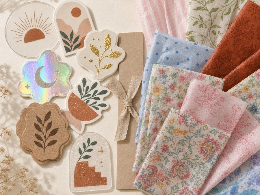The Pakvel sample pack with real sticker and tissue samples