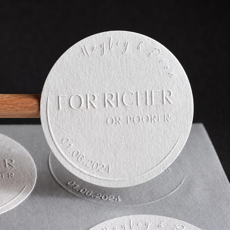 Custom round circle logo stickers — Pakvel