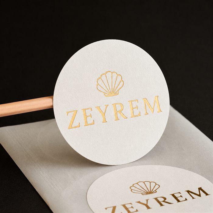 Gold and silver foil custom stickers and labels — Pakvel