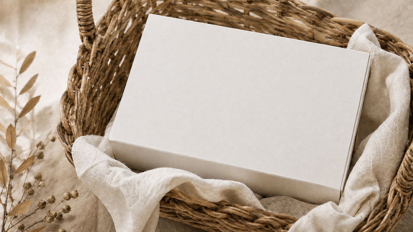 A plain unbranded box before