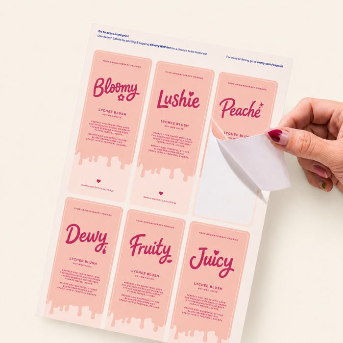 Die-cut logo stickers and seals